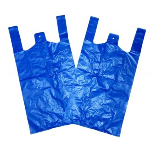 Blue Hd Vest Carriers Bag