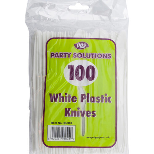 White Plastic Knives